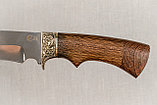 Охотничий нож «Лорд» из нержавеющей стали 95х18 , рукоять литье мельхиор, венге, фото 4