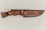 Охотничий нож «Лорд» из нержавеющей стали 95х18 , рукоять литье мельхиор, венге, фото 5