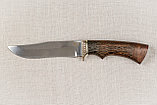 Охотничий нож «Князь» из нержавеющей стали 95х18 , рукоять литье мельхиор, венге, фото 4