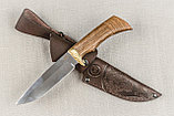 Охотничий нож «Лазутчик» из нержавеющей стали 65х13 , рукоять латунное литье, ценные породы дерева., фото 2