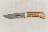 Охотничий нож «Лазутчик» из нержавеющей стали 65х13 , рукоять латунное литье, ценные породы дерева., фото 3
