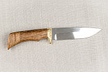Охотничий нож «Лазутчик» из нержавеющей стали 65х13 , рукоять латунное литье, ценные породы дерева., фото 4