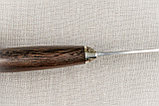 Охотничий нож «Егерь» из кованой стали Х12МФ , рукоять литье мельхиор, венге. Подарок мужчине., фото 9