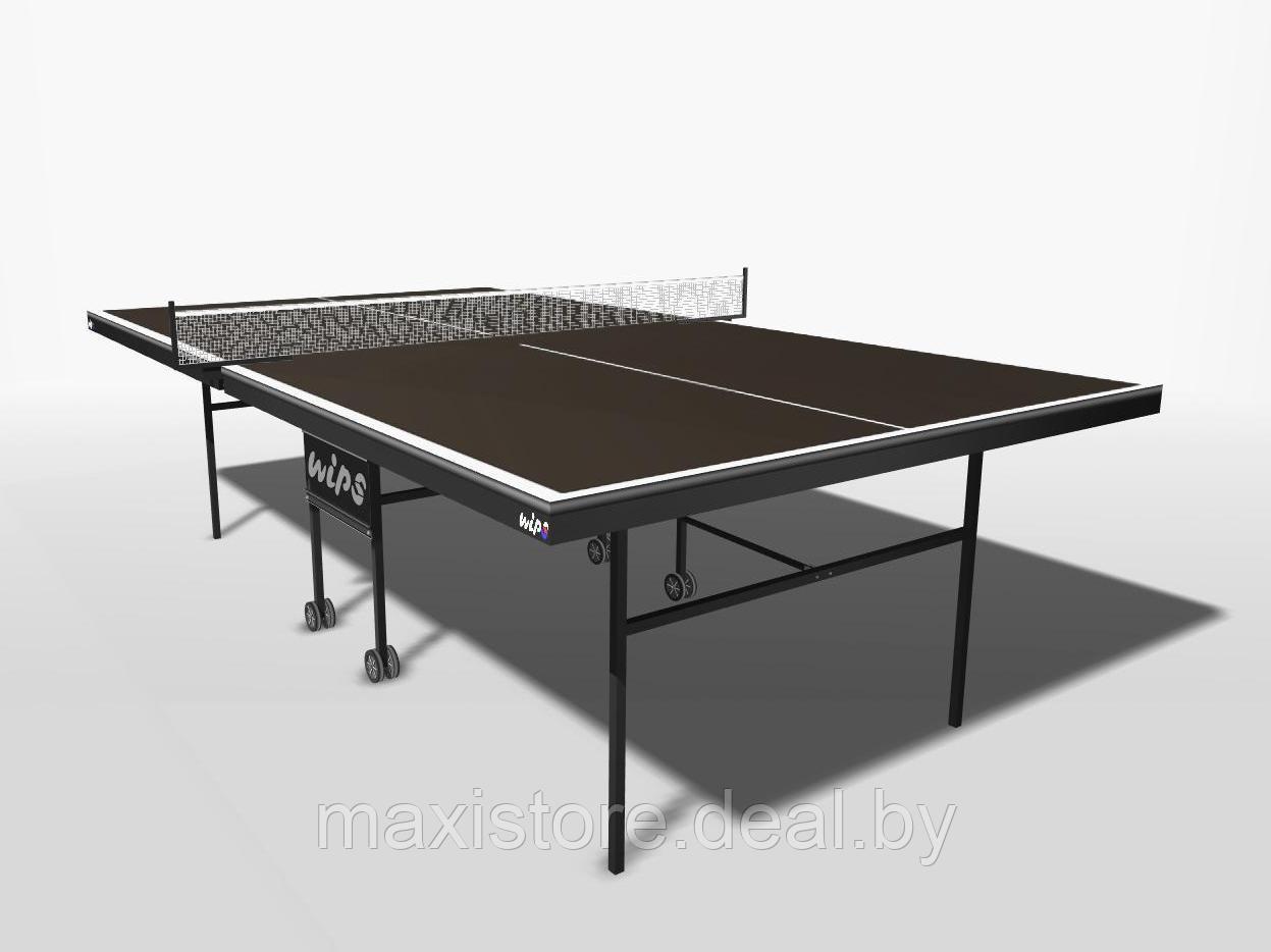 Стол теннисный WIPS Royal Outdoor 61041 (усиленный) коричневый - фото 3 - id-p209490248
