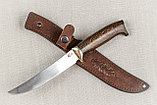 Разделочный нож «Филейный» из нержавеющей стали 95х18, рукоять литье мельхиор, венге, фото 2