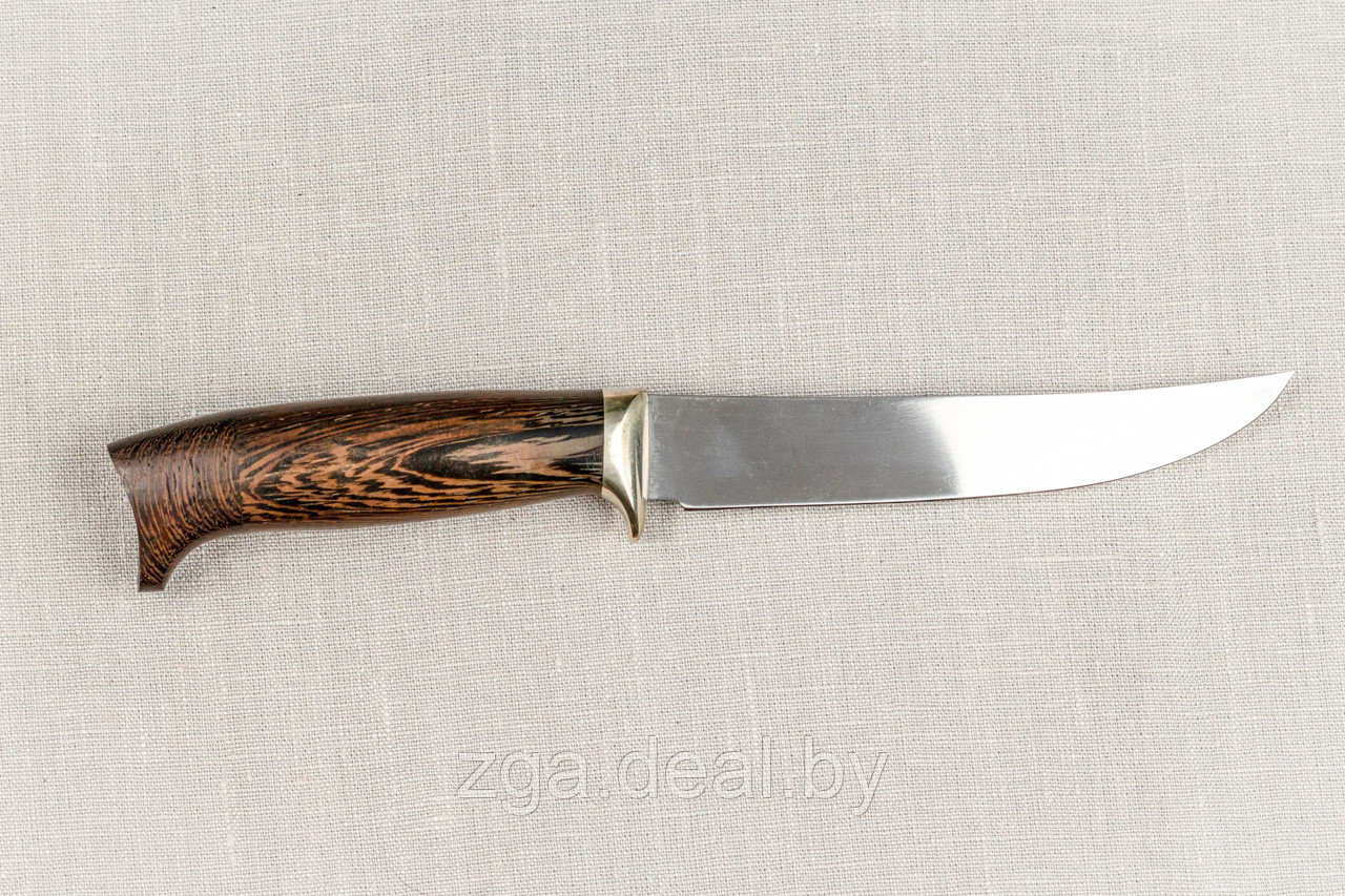 Разделочный нож «Филейный» из нержавеющей стали 95х18, рукоять литье мельхиор, венге - фото 4 - id-p199357406