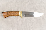 Охотничий нож «Галеон» из нерж. стали 65х13 , рукоять латунное литье, ценные породы дерева. Подарок мужчине., фото 2