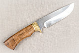 Охотничий нож «Галеон» из нерж. стали 65х13 , рукоять латунное литье, ценные породы дерева. Подарок мужчине., фото 3