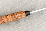Охотничий нож «Ястреб» из сталь Х12М , рукоять береста, черный граб. Подарок настоящему мужчине., фото 6