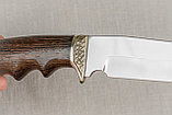Охотничий нож  «Легионер» из нержавеющей стали 95х18, рукоять литье мельхиор, венге, фото 6