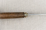 Охотничий нож «Мангуст» из нержавеющей стали 95х18, рукоять литье мельхиор, венге, фото 8
