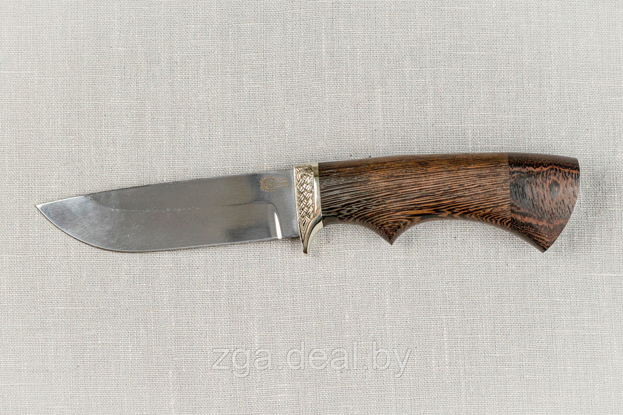 Охотничий нож «Егерь» из нержавеющей стали 95х18 , рукоять литье мельхиор, венге - фото 4 - id-p199470743