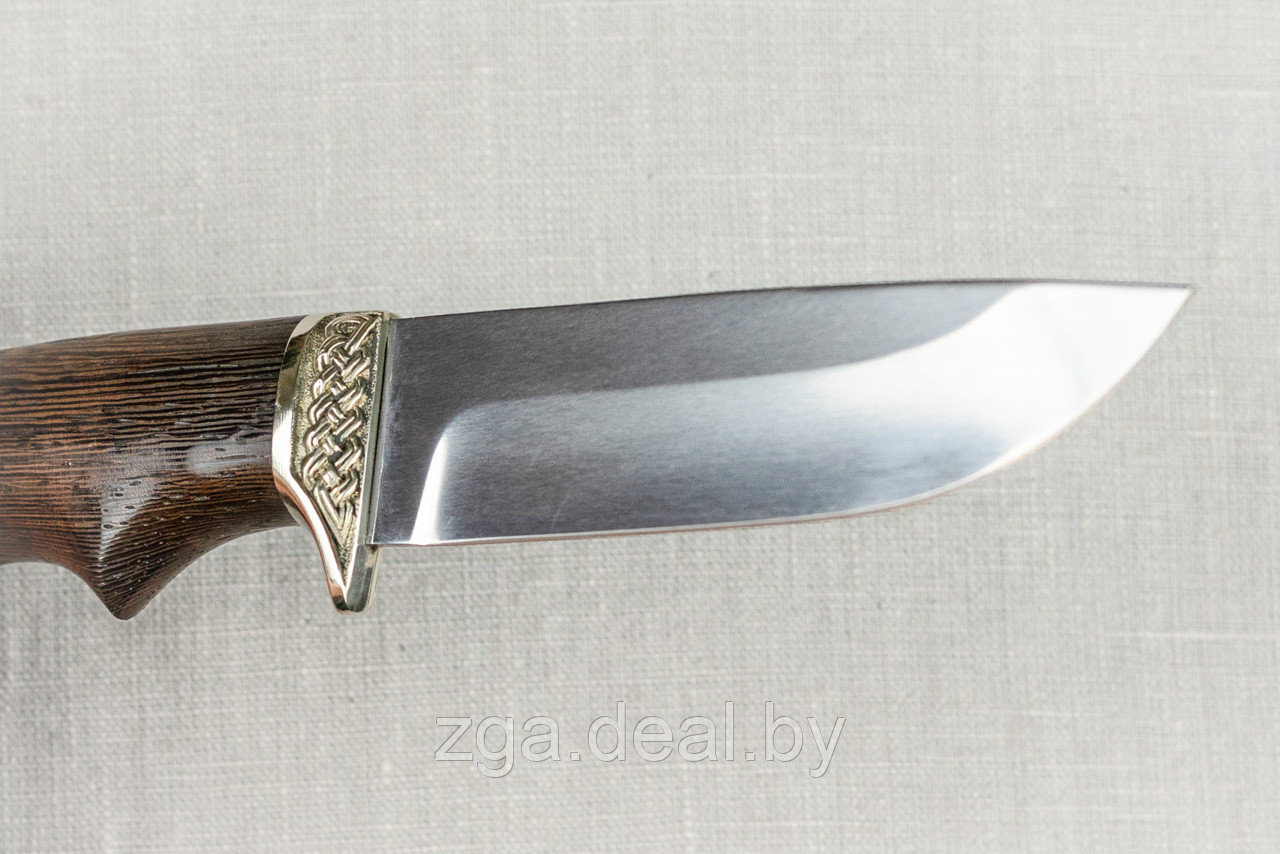 Охотничий нож «Егерь» из нержавеющей стали 95х18 , рукоять литье мельхиор, венге - фото 5 - id-p199470743
