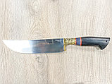 Нож Узбекский Пчак , ст. 95Х18, литье мельхиор, венге ,карельская берёза., фото 2