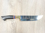 Нож Узбекский Пчак , ст. 95Х18, литье мельхиор, венге ,карельская берёза., фото 3