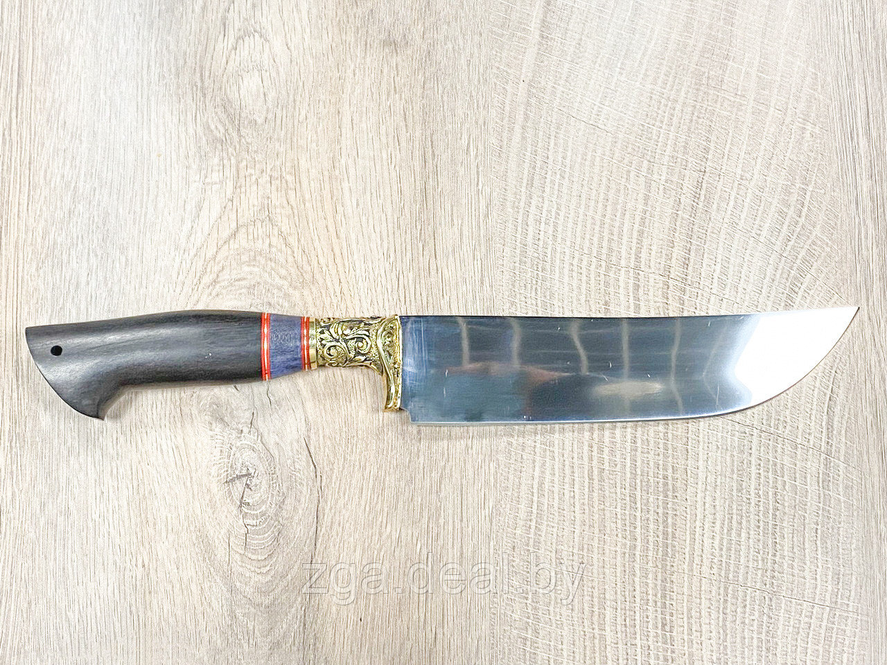 Нож Узбекский Пчак , ст. 95Х18, литье мельхиор, венге ,карельская берёза. - фото 3 - id-p199342546