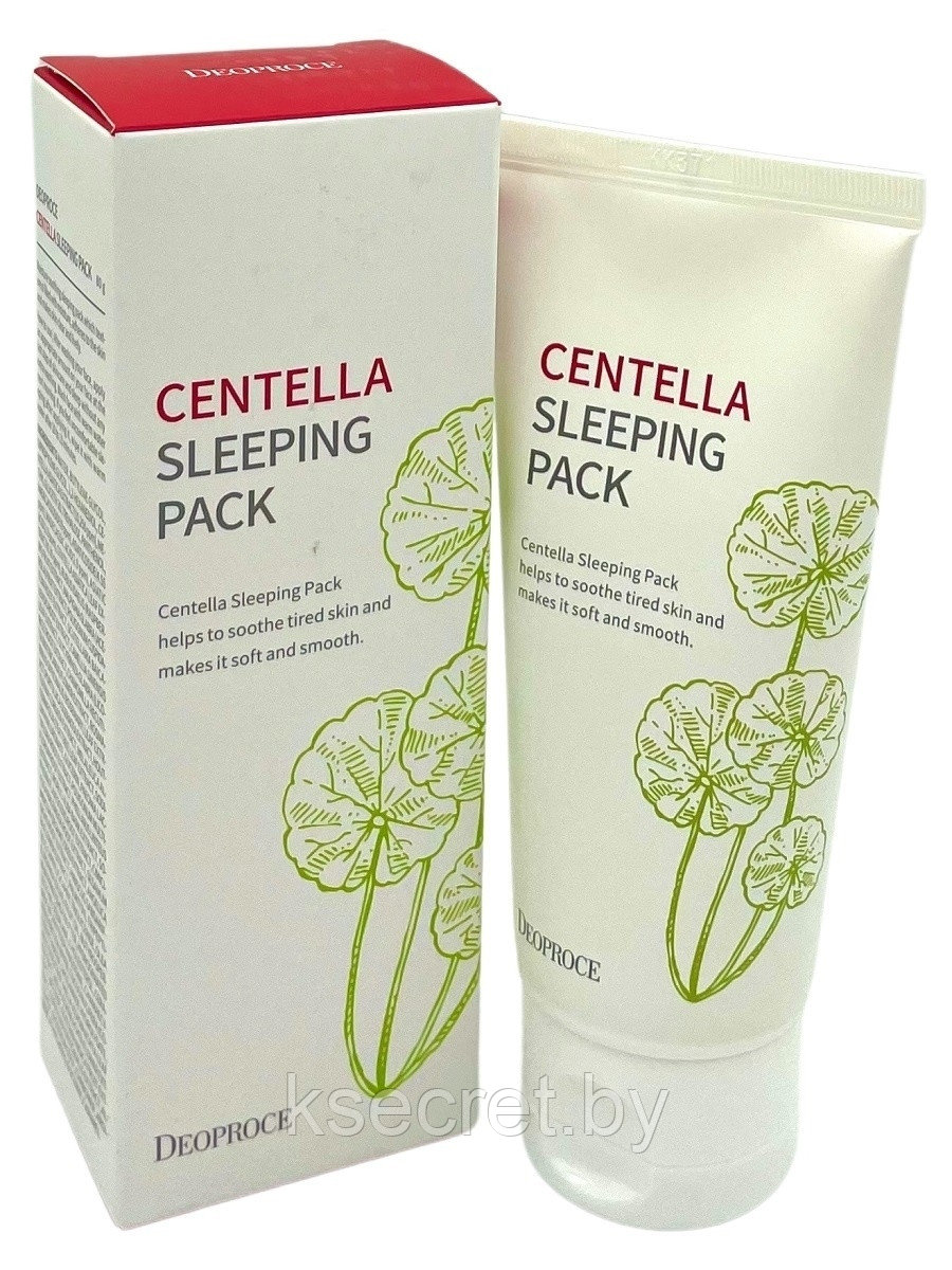 Маска для лица ночная с центеллой DEOPROCE Centella Sleeping Pack 80 мл (Ю. Корея) - фото 2 - id-p209501917