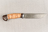 Охотничий нож Вепрь,из кованой стали Х12МФ, рукоять Береста. Подарок настоящему мужчине., фото 3
