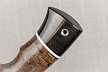 Охотничий нож Ежик ,сталь Х12МФ, рукоять черный граб стабилизированная карельская береза (коричневая), фото 5