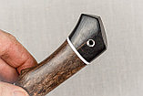 Охотничий нож "Колибри", стальХ12МФ, рукоять черный граб стабилизированная карельская береза (коричневая)., фото 10