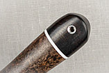 Охотничий нож "Ласка" , сталь  Х12МФ, черный граб стабилизированная карельская береза (коричневая)., фото 6
