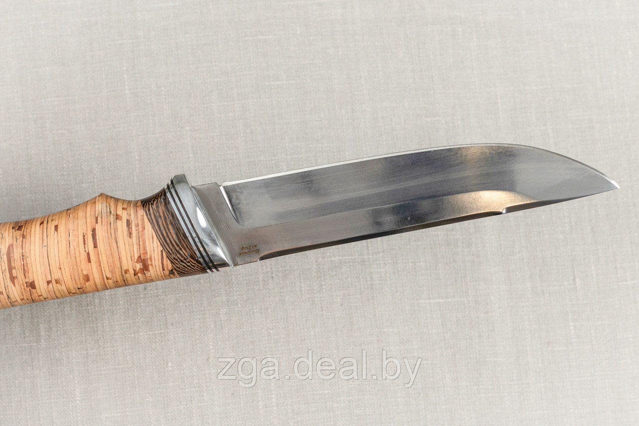 Охотничий нож Беркут, сталь Х12, рукоять береста. Подарок мужчине. - фото 7 - id-p199231070