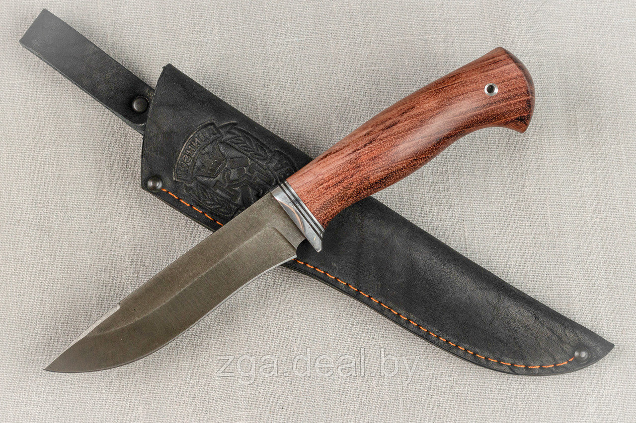 Охотничий нож "Варан", сталь Х12МФ, рукоять из дерева  бубинга. Подарок мужчине.