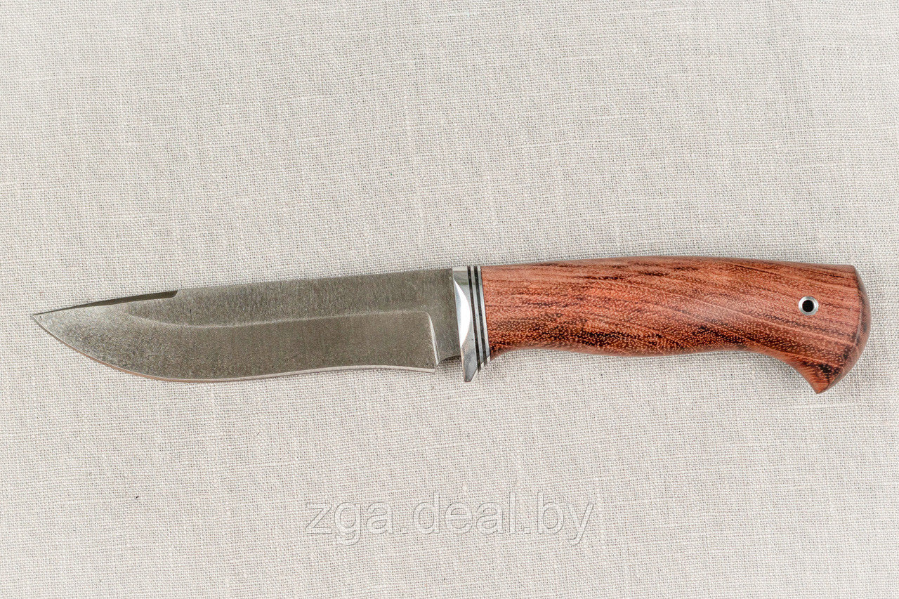 Охотничий нож "Варан", сталь Х12МФ, рукоять из дерева бубинга. Подарок мужчине. - фото 2 - id-p199226060