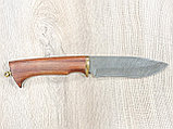 Охотничий нож Зубр, сталь дамаск, рукоять бубинга. Лучий подарок мужчине., фото 4
