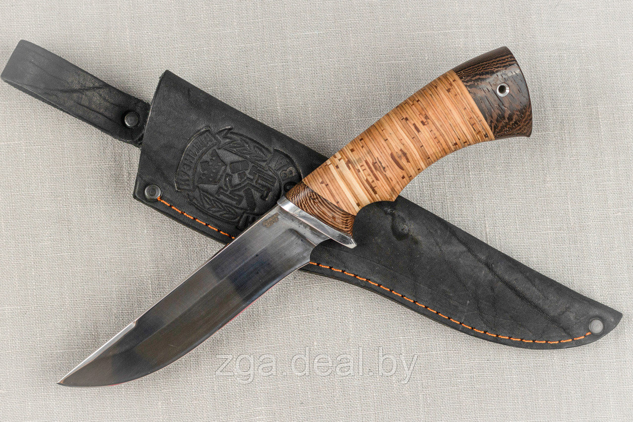 Охотничий нож Русак , ст. 95Х18, рукоять береста.(разделочный) - фото 2 - id-p199087601