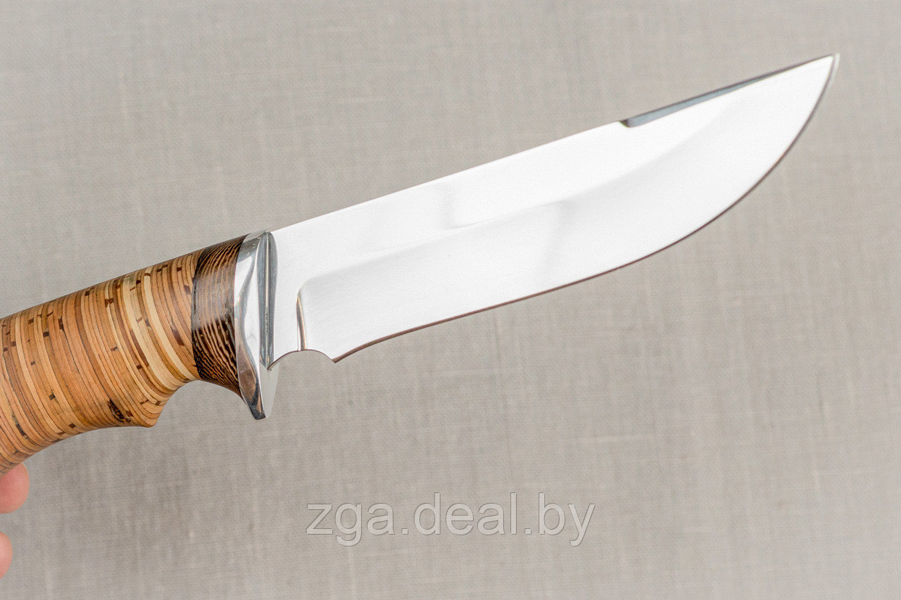 Охотничий нож Русак , ст. 95Х18, рукоять береста.(разделочный) - фото 6 - id-p199087601