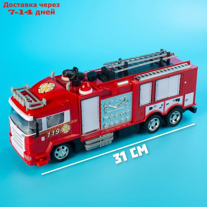 Машина радиоуправляемая "Пожарная охрана", стреляет водой, световые эффекты, работает от аккумулятора - фото 9 - id-p209288751