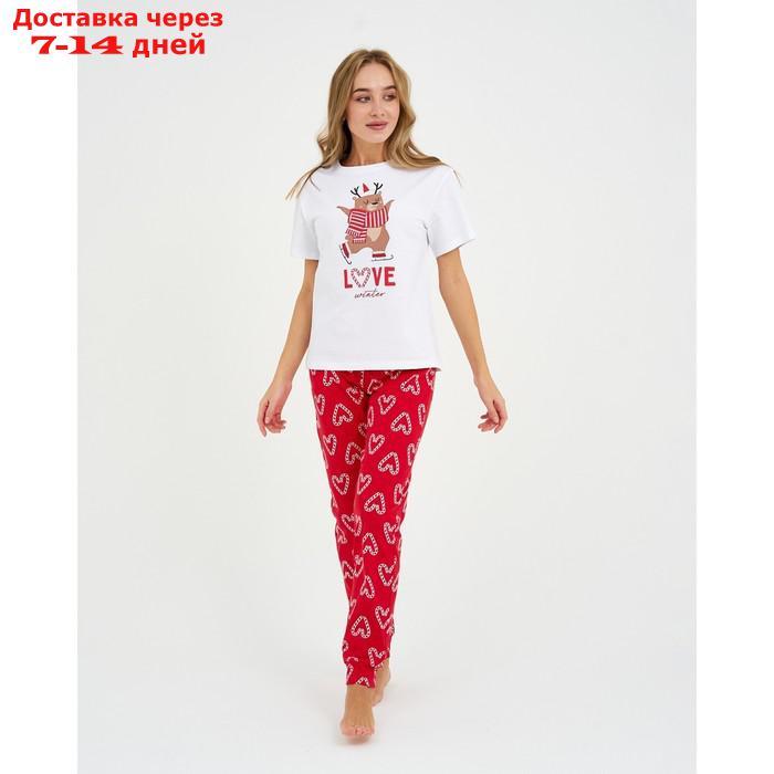 Пижама женская (футболка и брюки) KAFTAN "Love" р.52-54 - фото 4 - id-p209295224