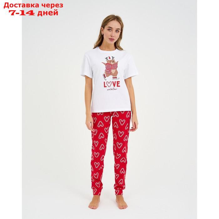 Пижама женская (футболка и брюки) KAFTAN "Love" р.52-54 - фото 5 - id-p209295224