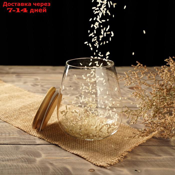 Банка для сыпучих продуктов "Эко", 900 мл, 12×14,5 см - фото 5 - id-p209298190