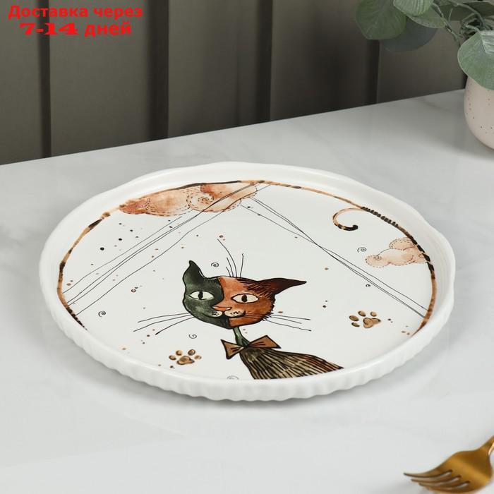 Тарелка обеденная "Коты-аристократы", 26,5×2 см - фото 2 - id-p209298202