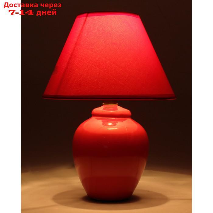 Лампа настольная "Азалия", 220V, красная - фото 2 - id-p209296255