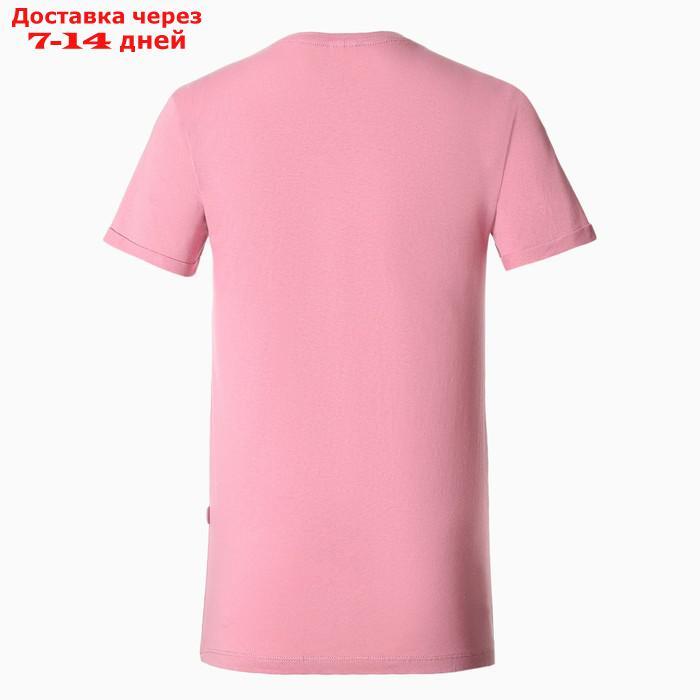 Футболка женская, цвет розовый, размер 50 - фото 2 - id-p209302191