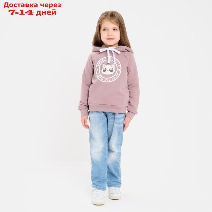 Толстовка детская KAFTAN "Dream" р.30 (98-104), коричневый - фото 9 - id-p209300205