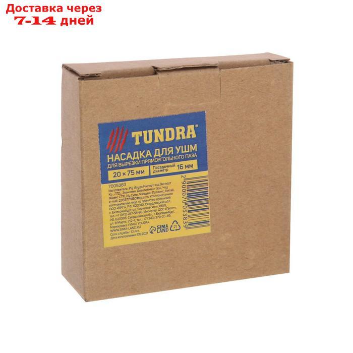Насадка для УШМ TUNDRA, для вырезки прямоугольного паза, 20 х 75 мм, посадочный 16 мм - фото 4 - id-p209299238
