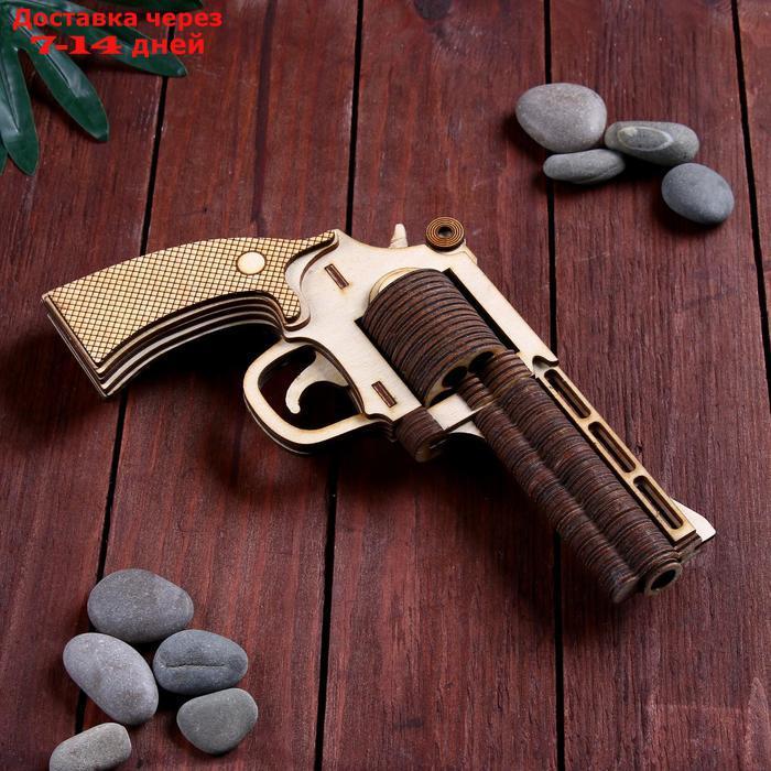 Сувенир деревянный пистолет "Револьвер" - фото 3 - id-p209295308
