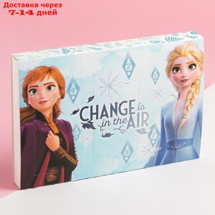 Набор детских носков "Frozen" 6 пар в адвент коробке, Холодное сердце, 14-16 см - фото 4 - id-p209288941