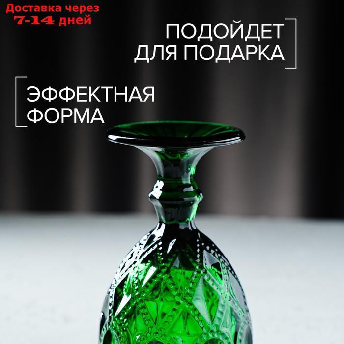 Набор бокалов Magistro "Варьете", 320 мл, 8,5×16 см, 2 шт, цвет зелёный - фото 6 - id-p209290810
