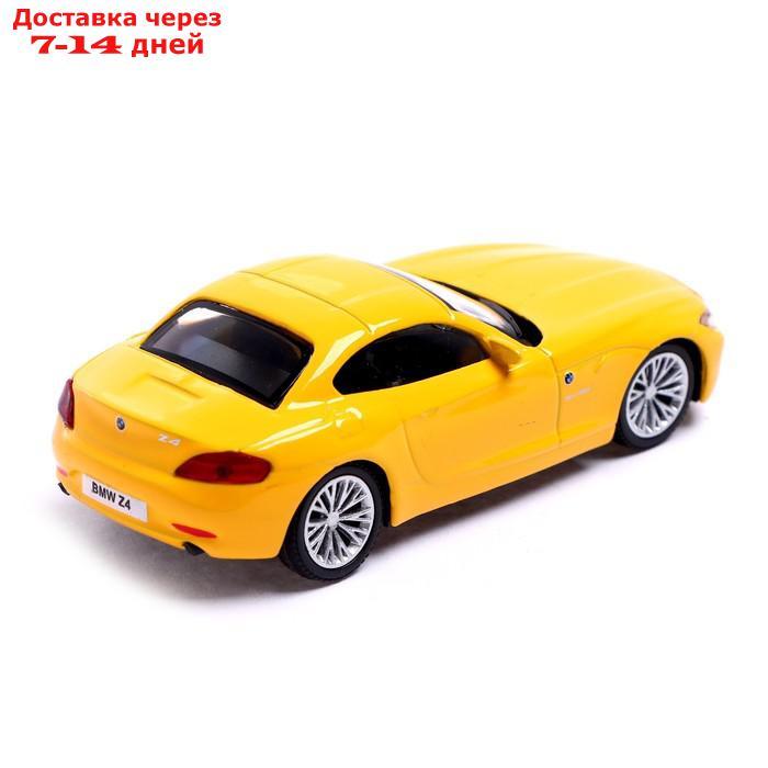 Машина металлическая BMW Z4, 1:43, цвет жёлтый - фото 3 - id-p209302287