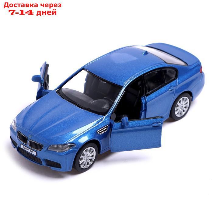 Машина металлическая BMW M5, 1:32, открываются двери, инерция, цвет синий - фото 3 - id-p209302289