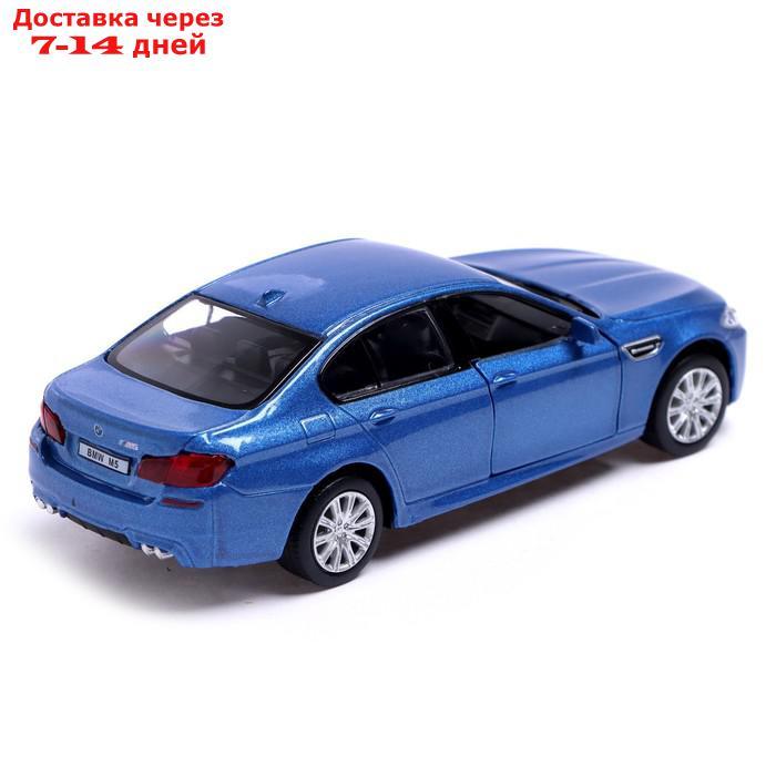 Машина металлическая BMW M5, 1:32, открываются двери, инерция, цвет синий - фото 4 - id-p209302289