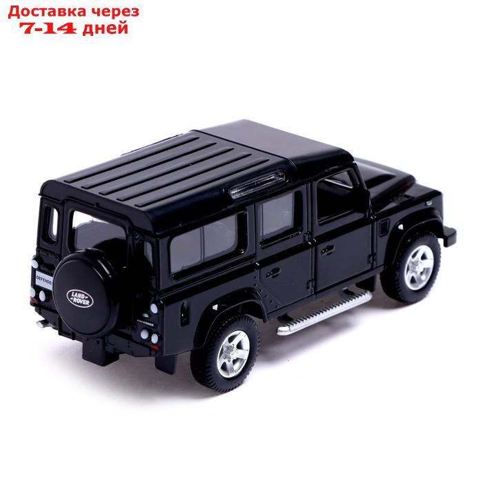 Машина металлическая LAND ROVER DEFENDER, 1:32, открываются двери, инерция, цвет чёрный - фото 4 - id-p209302290