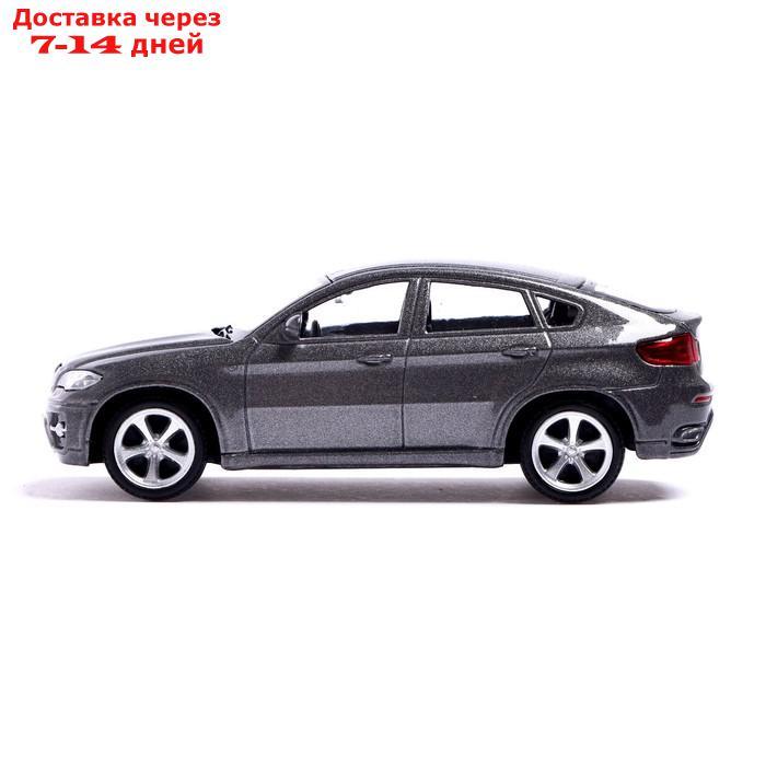 Машина металлическая BMW X6, 1:43, цвет серый - фото 2 - id-p209302291