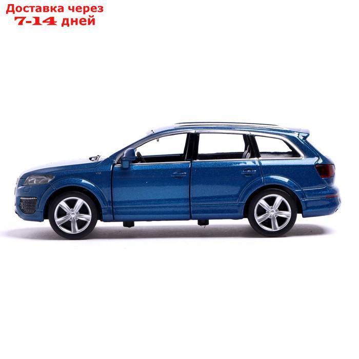 Машина металлическая AUDI Q7 V12, 1:32, открываются двери, инерция, цвет синий - фото 2 - id-p209302300