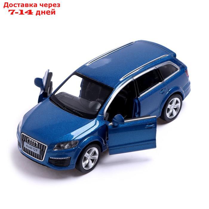 Машина металлическая AUDI Q7 V12, 1:32, открываются двери, инерция, цвет синий - фото 3 - id-p209302300